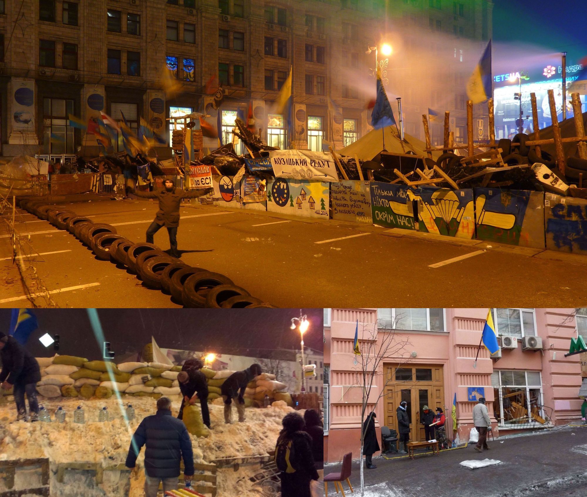 Papa an der Maidan-Front