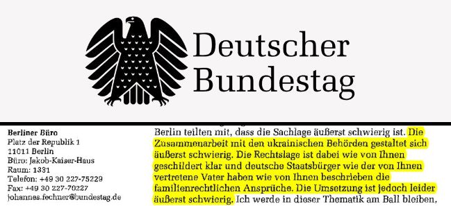 Ukrainische Verweigerung - Zwischenbescheid des Justizausschisses des Deutschen Bundestages