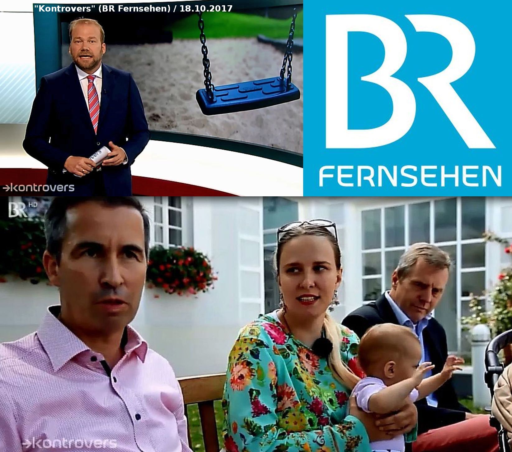 "Kontrovers" - Bayerische Fernsehreportage über Kindesentführung mit den betroffenen Eltern Franziska, Uwe und Anatol