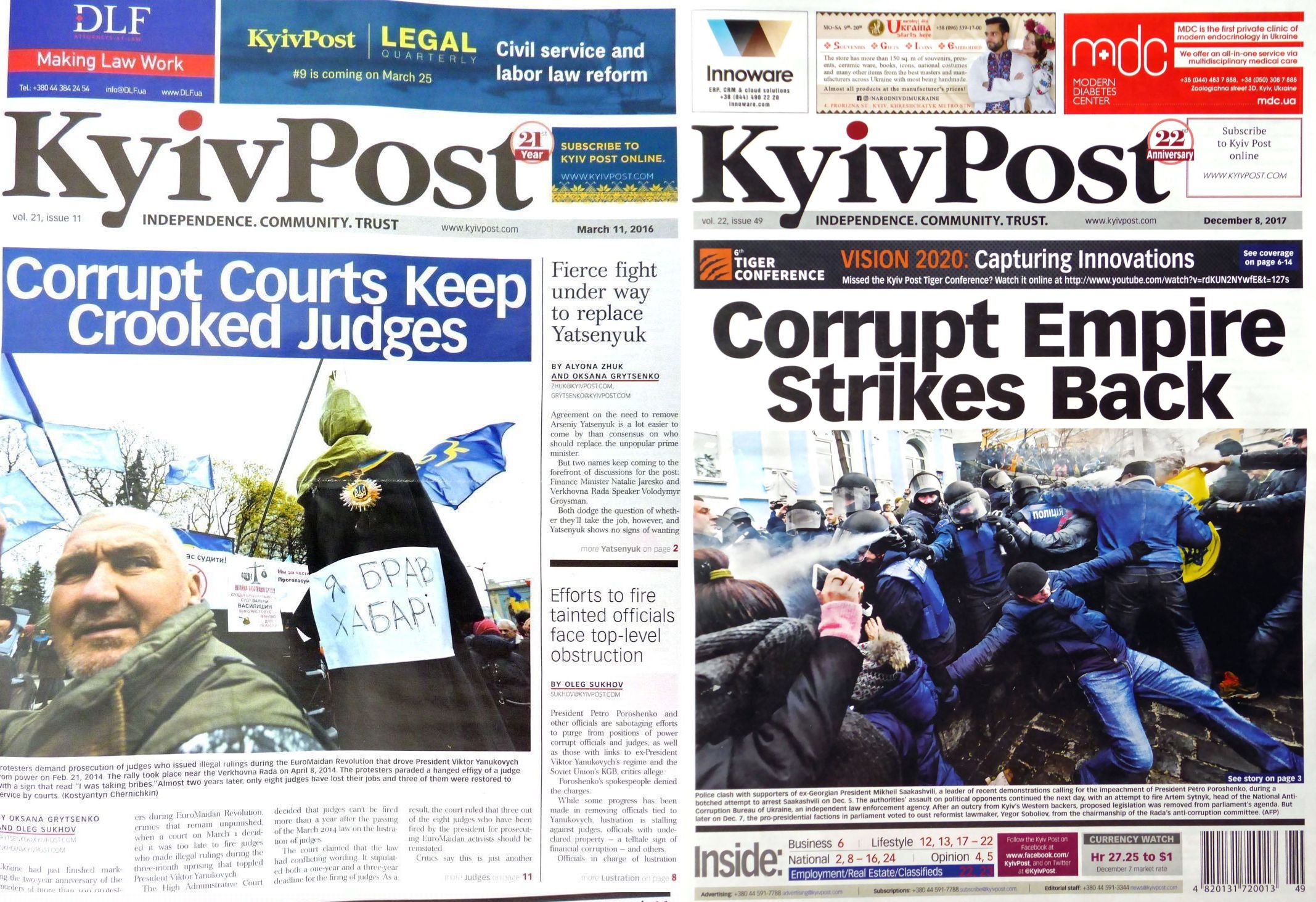 "Kyiv Post" - Überbordende Korruption im ukrainischen Justizapparat